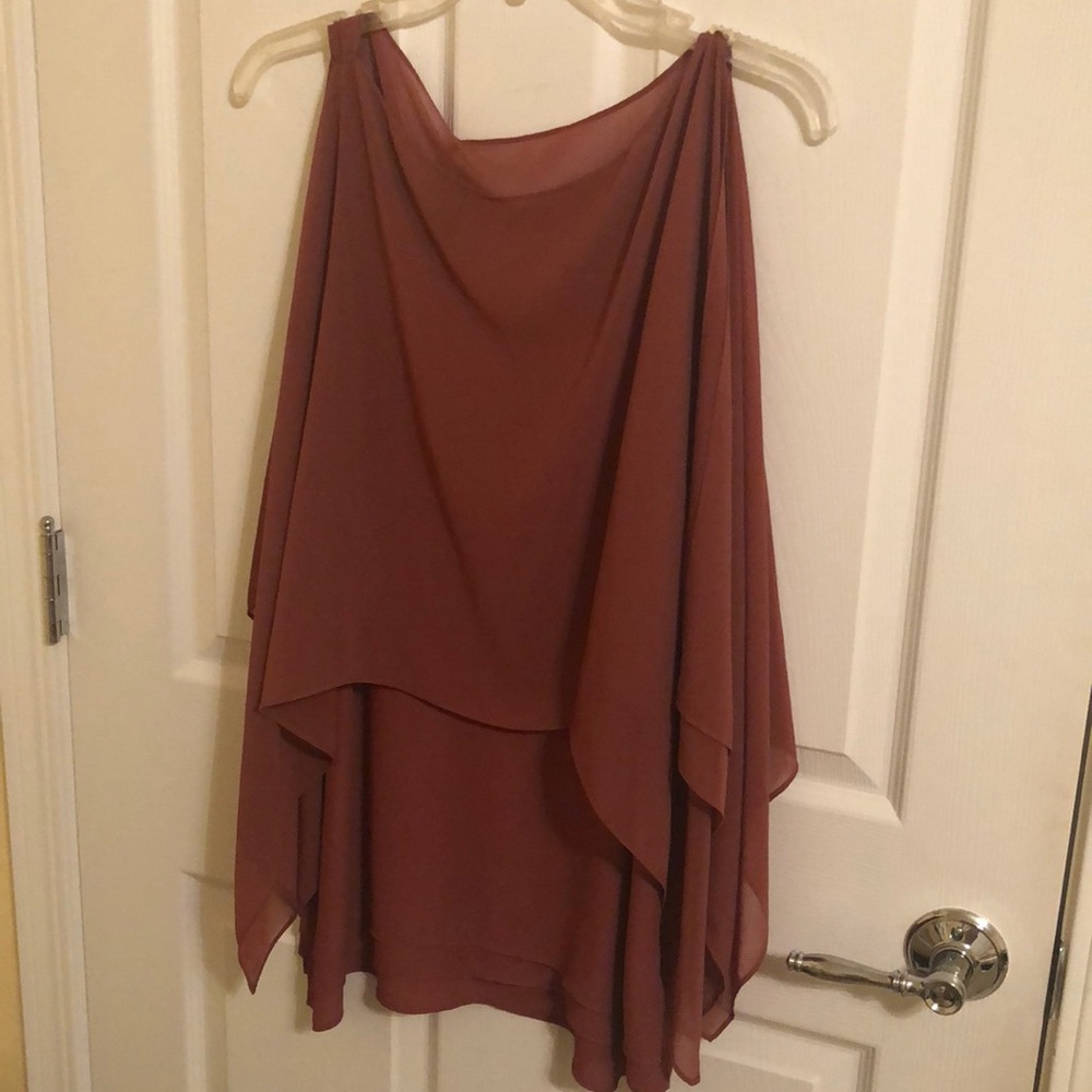 White House Black Market blush blouse